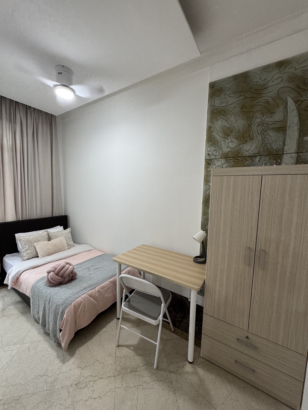 A photo of a private co-living room